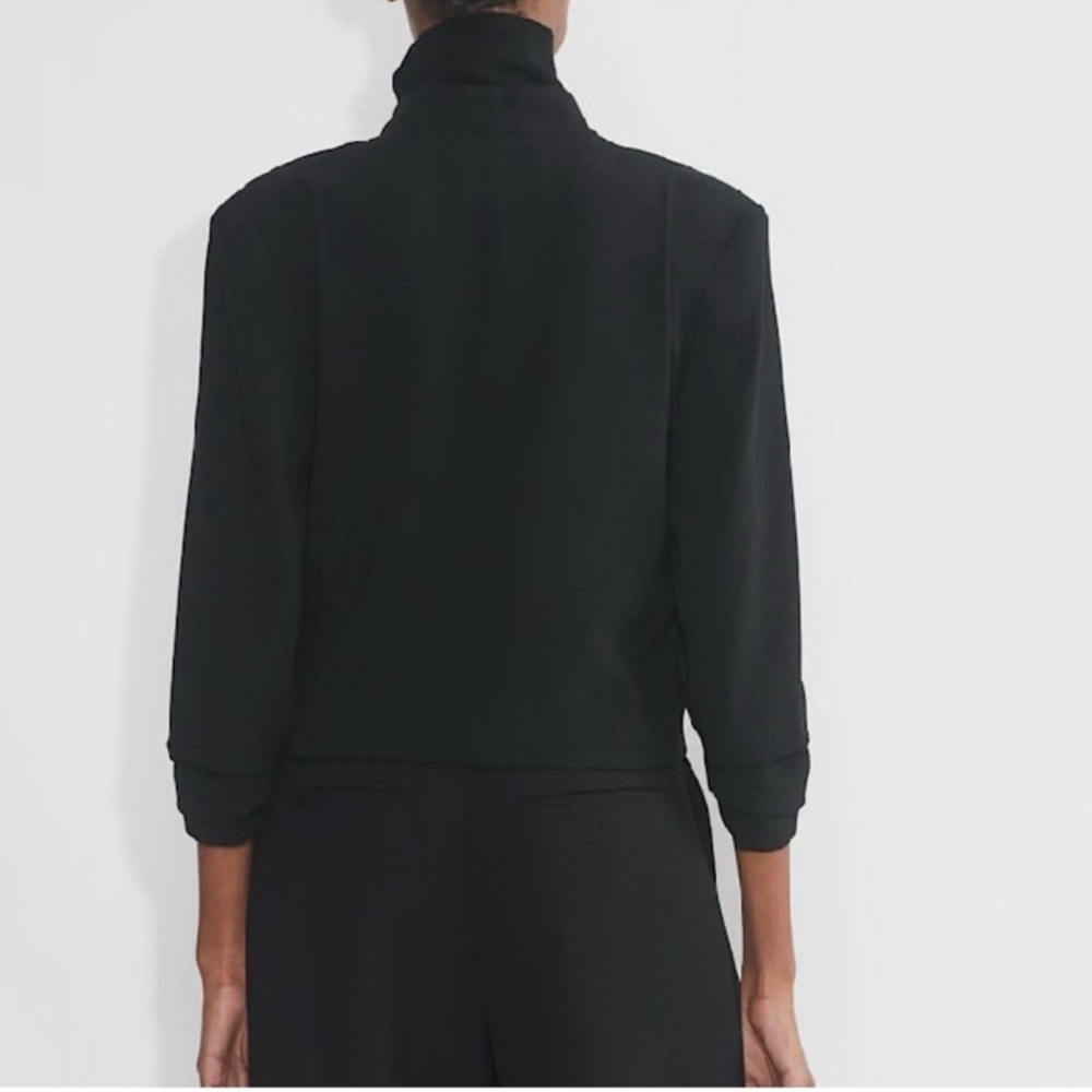 Babaton Black Open-Front Women's Blazer Jacket - Picture 3 of 11